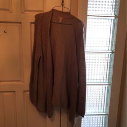 Tan CHICO’s Cardigan Woman’s Size 2