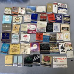 Vintage Matchbook Collection – Hotels & Restaurants – International – 1960s–1980s – Lot of 40+  empty matchbooks 