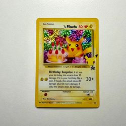 Birthday Pikachu 24/25 Celebrations Classic Collection Pokemon Card
