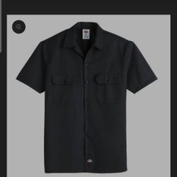 Dickies Short Sleeve Twill Work Shirt Black