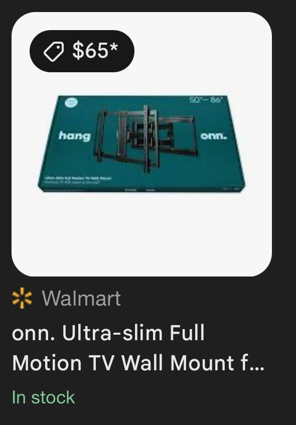 50” to 86” TV Wall Mount