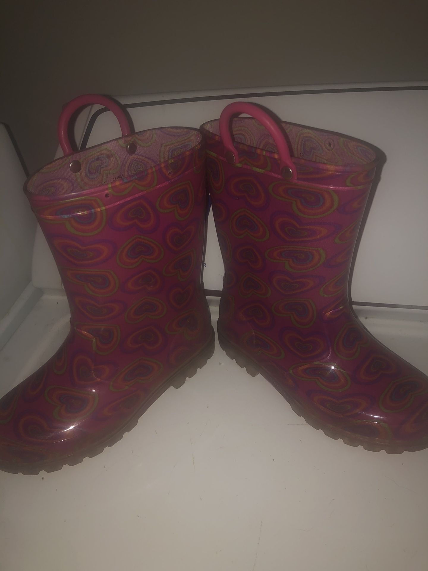 Lighting Rain boots for kids size 13
