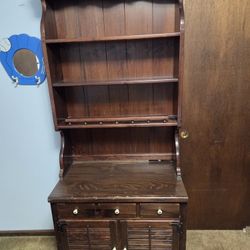 Ethan Allen Solid Distressed Pine Cabinet