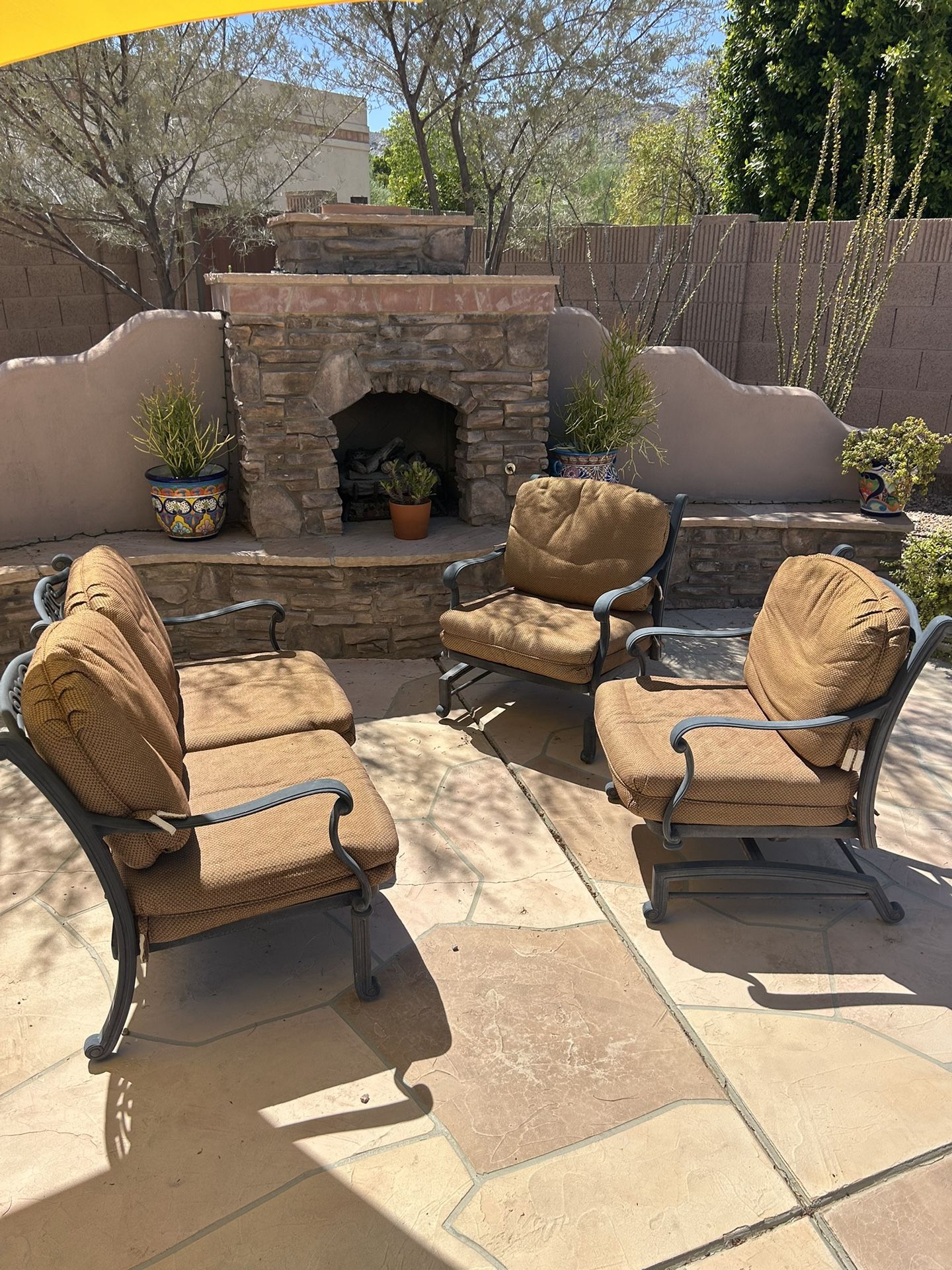 Outdoor Loveseat And Chairs