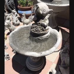 New Water Fountain Made Out Of Cement Perfect Gift 