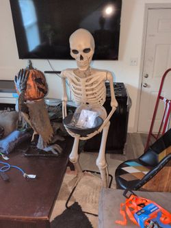Life-Size Halloween Skeleton Decoration