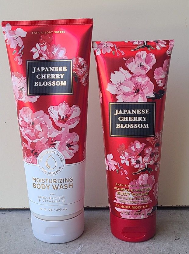 Japanese Cherry Blossom Body Wash And Lotion