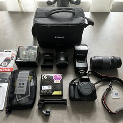 Cannon Rebel T7 Bundle
