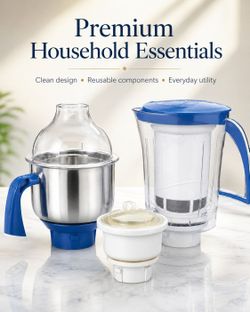 Preethi Mixer, Juicer, and Mini Jars