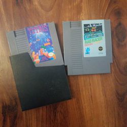 NINTENDO Nes RAD RACER And TETRIS