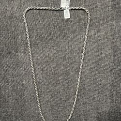 Men’s Sterling Silver Rope Chain