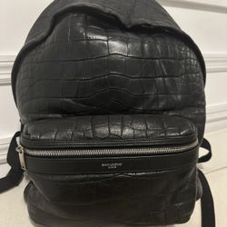 Saint Laurent Cocodrilo Backpack