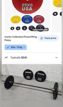 Ivanko 10KG Calibrated Powerlifting Plates