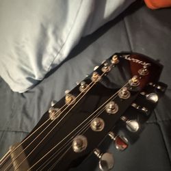 12 String Guitar Black Good Condition
