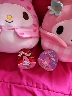 Adorable My Melody Squishmallows ,from Easter and Valentine