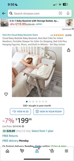 Bedside Baby Bassinet,