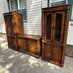 Wood Entertainment Center