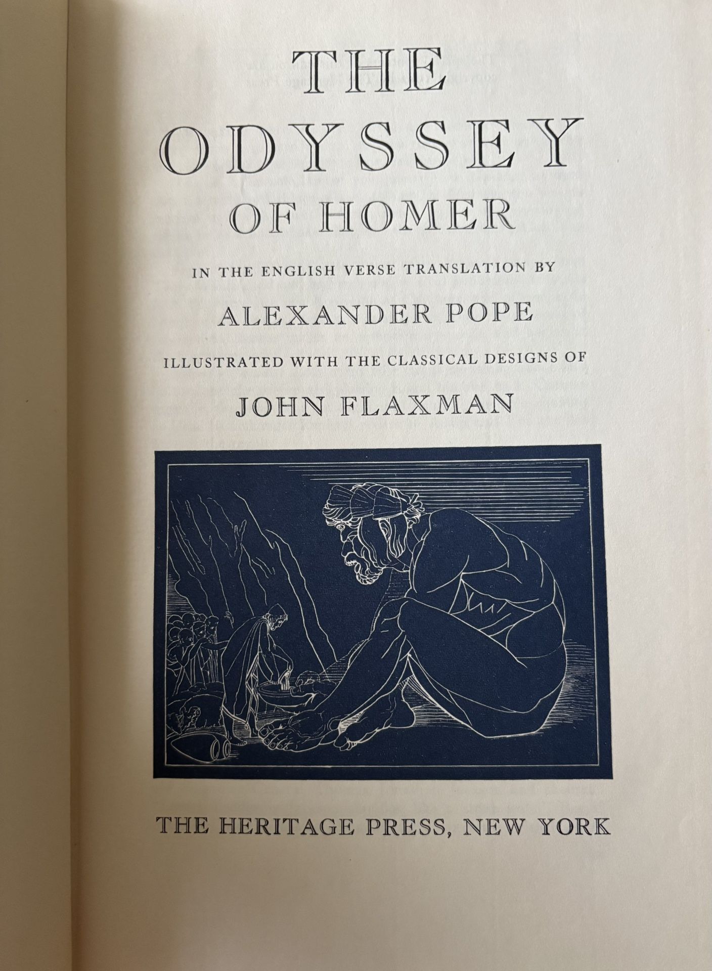 The Odyssey of Homer. Heritage Press. 1942.
