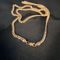 24 Inch Cuban Chain Necklace Miabella 18K 