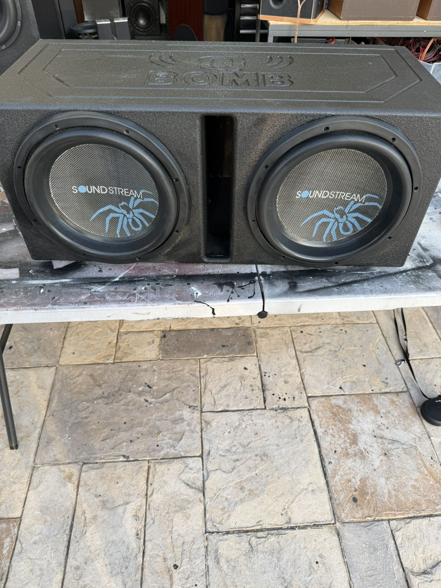 Soundstream 12’s In Qbomb Box