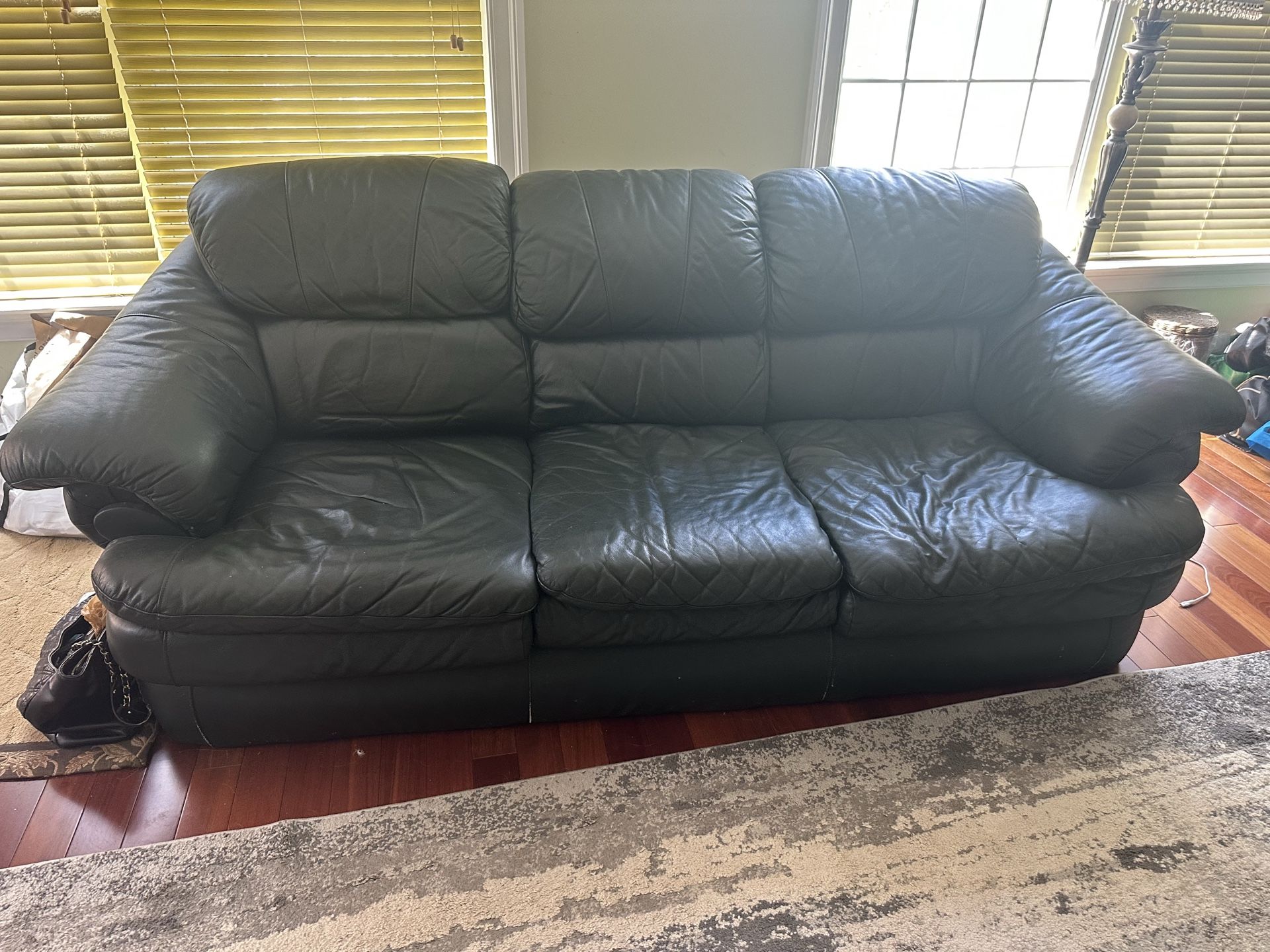 Free Leather Sofa and Loveseat