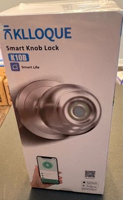 KLLOQUE Smart Knob Lock K10B, Fingerprint / Cerradura Inteligente con Huella ($35)