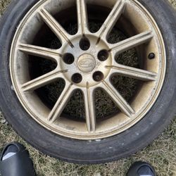 Gold Subaru Rims 
