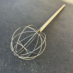 4FT Commercial Ball Whisk Restaurant Bakery Kitchen Mixing Bowl Hand Mixer