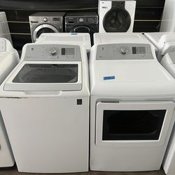 Ge Washer&dryer Large Capacity Set 60 day warranty/ Located at:📍5415 Carmack Rd Tampa Fl 33610📍