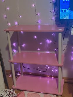 Pink shelf