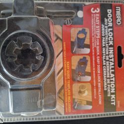 Door lock installation kit