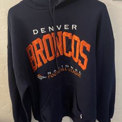 Russell Athletic Denver Broncos Embroidered Hoodie XXL