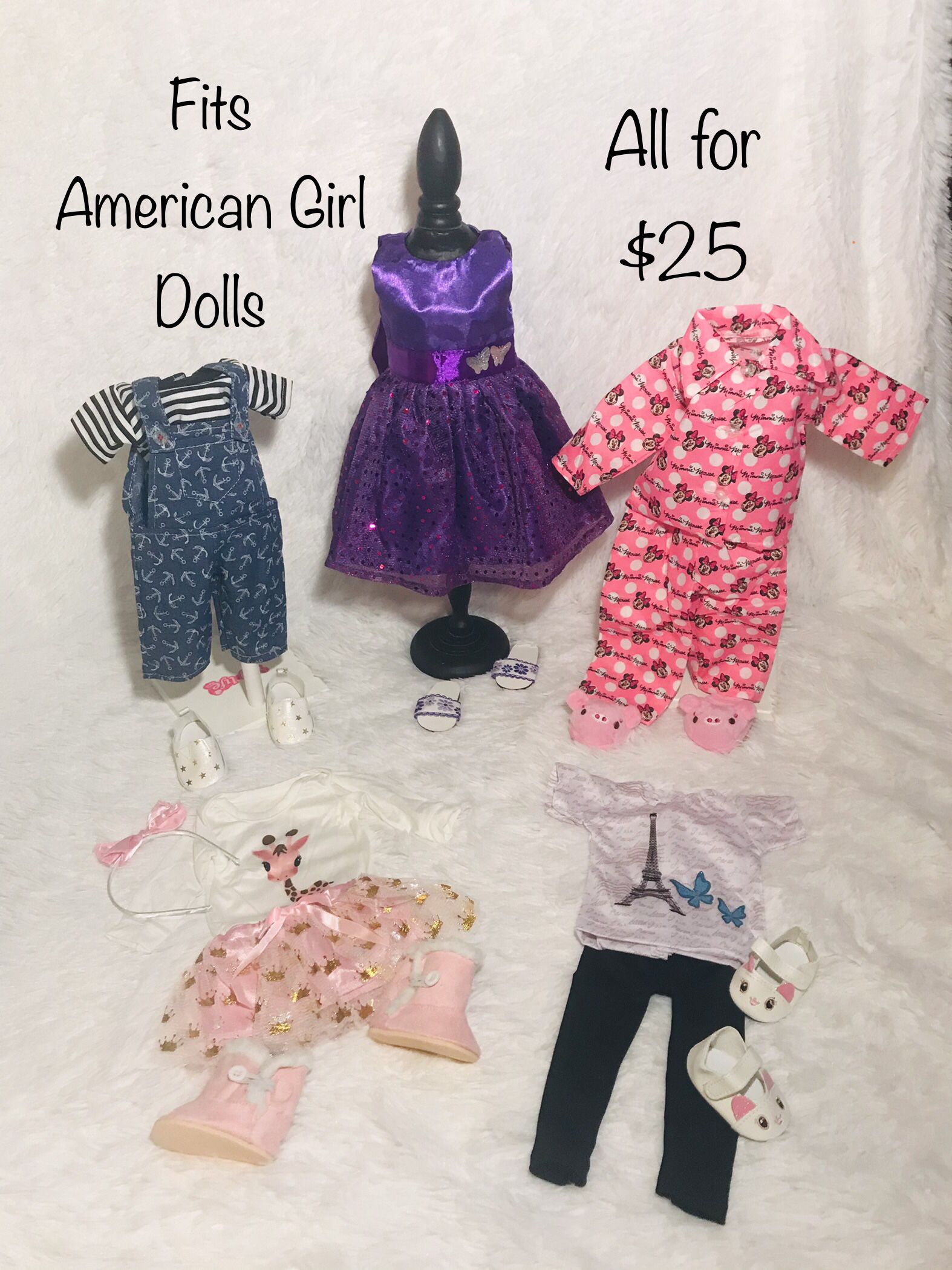 New! 18” Doll Clothes Fits American Girl Dolls