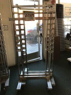 Ladder style clothing rack industrial / retail quality