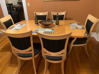 Dining Table Set with 6 Chairs