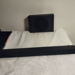 Soundbar And subwoofer works great brand name onn