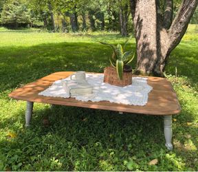 Solid walnut coffee table
