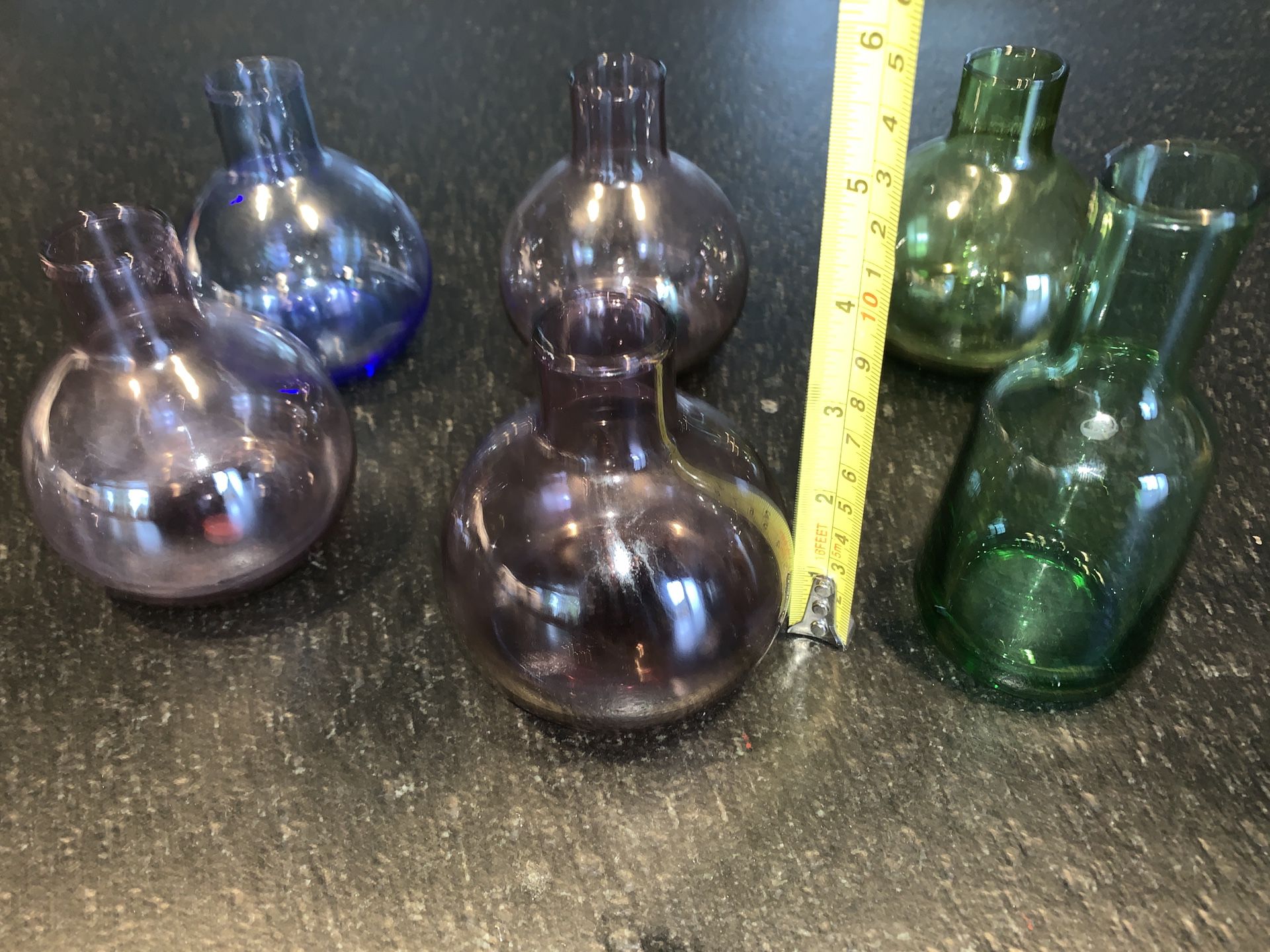 6 Mini Vases