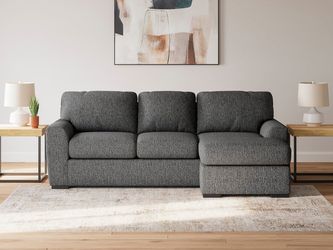 Gardiner Pewter Reversible Sofa Chaise