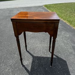 Antique Wooden Sewing Table