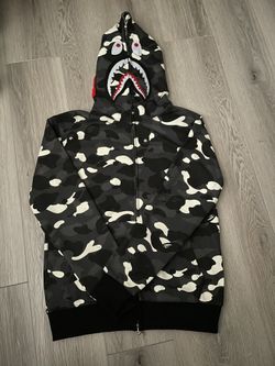 Black, grey, white Camo Bape Jacket