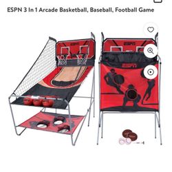 ESPN 3-in-1 Basketball, Baseball, Football Game - Brand New In Box