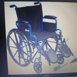 Drive medical blue wheelchair