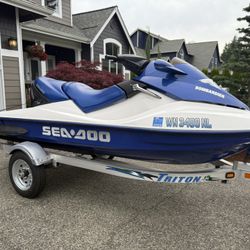 2002 Seadoo GTX 3-seater with trailer