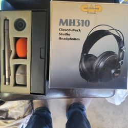 Teac-120 Condenser Mic & MH310 Studio Headphones 