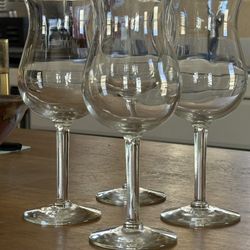 Vintage Luminarc Tall Hurricane Glasses - Set Of 4