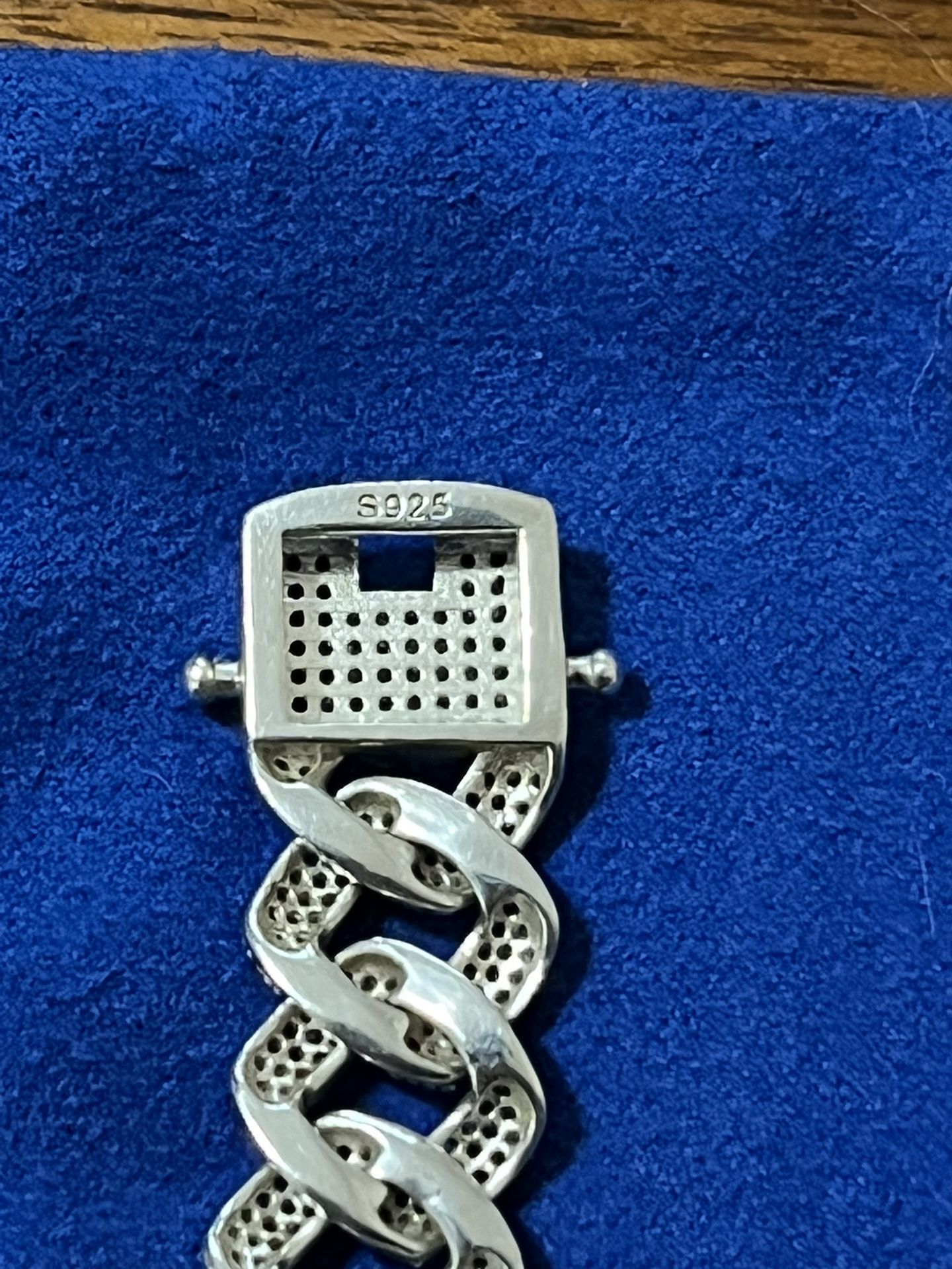 18mm Vvsd Moisanite Diamond Cuban Link Bracelet
