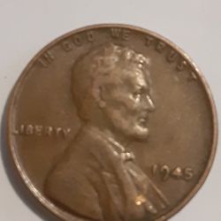 1945 No Mint Mark Wheat Penny 