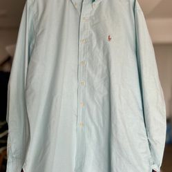  2 Polo Ralph Lauren Classic Fit Oxford Button Front L/S Cotton Shirt  Men's XL