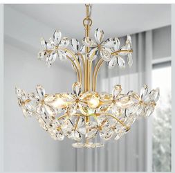 WUZUPS Crystal Chandelier Pendant Flushmount